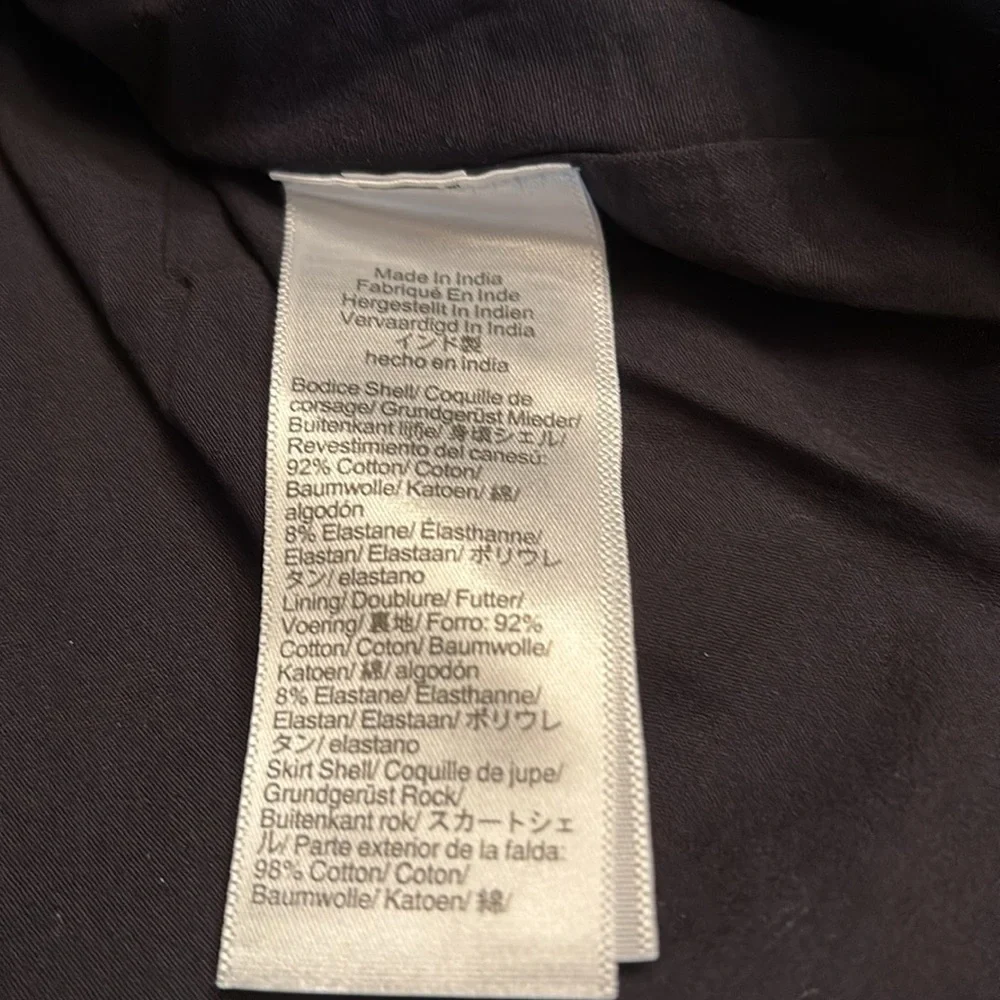 J Crew women’s Drop waist mixy dress square neck black lined Size PM NWT - Picture 9 of 9